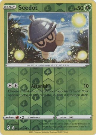 Single Pokémon Seedot (EVS 005) Reverse Holo - English