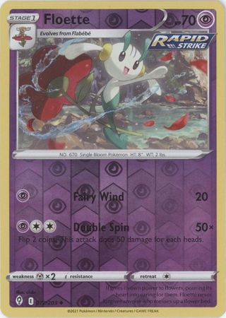 Single Pokémon Floette (EVS 072) Reverse Holo - English