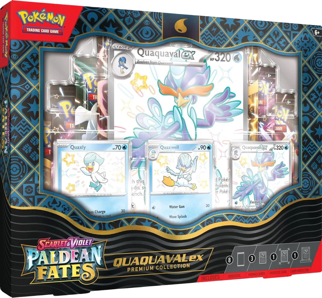 Pokémon Paldean Fates Premium Collection Quaquaval ex - English