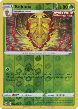 Single Pokémon Kakuna (CRE 002) Reverse Holo - English