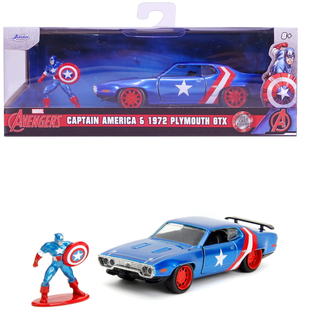 Avengers Diecast Model 1/32 1972 Plymouth GTX Captain America