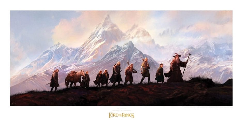 Lord of the Rings Art Print The Fellowship of the Ring: 20th Anniversary