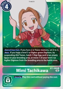 Single Digimon Mimi Tachikawa (BT1-089) Foil - English