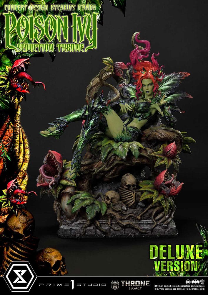 DC Comics Statue 1/4 Batman Poison Ivy Seduction Throne Deluxe Bonus Versio