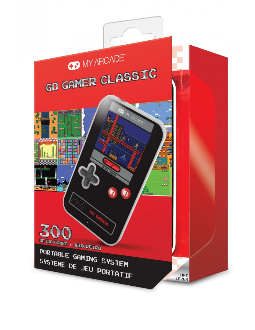 Retro - Go Gamer Classic 308 Games Black/Red/Gray 2,5 inch