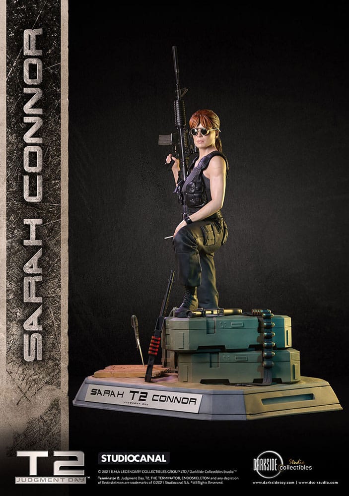 Terminator 2 Premium Statue 1/3 Sarah Connor T2 30th Anniversary 71 cm