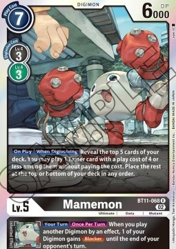 Single Digimon Mamemon (BT11-068) - English