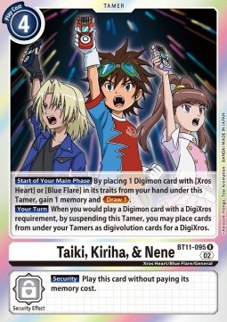 Single Digimon Taiki, Kiriha, & Nene (BT11-095) - English