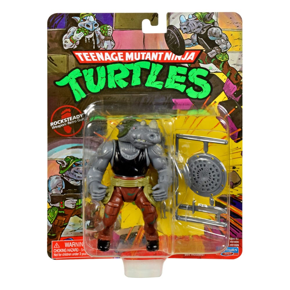 Teenage Mutant Ninja Turtles Action Figure 10 cm Classic Mutant Rocksteady