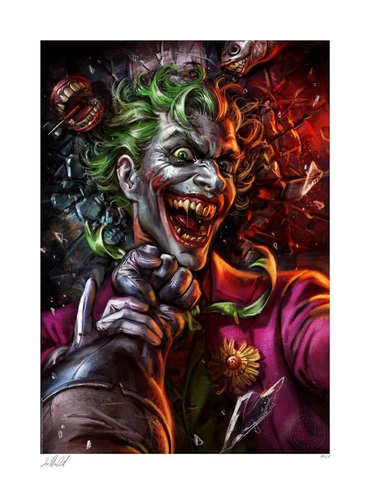 DC Comics Art Print Eternal Enemies: The Joker vs Batman 46 x 61 cm - unfra