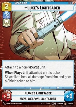 Star Wars Single Admiral Luke's Lightsaber (WP08) Promo - English