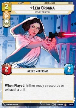 Star Wars Single Leia Organa, Defiant Princess (WP11) Promo - English