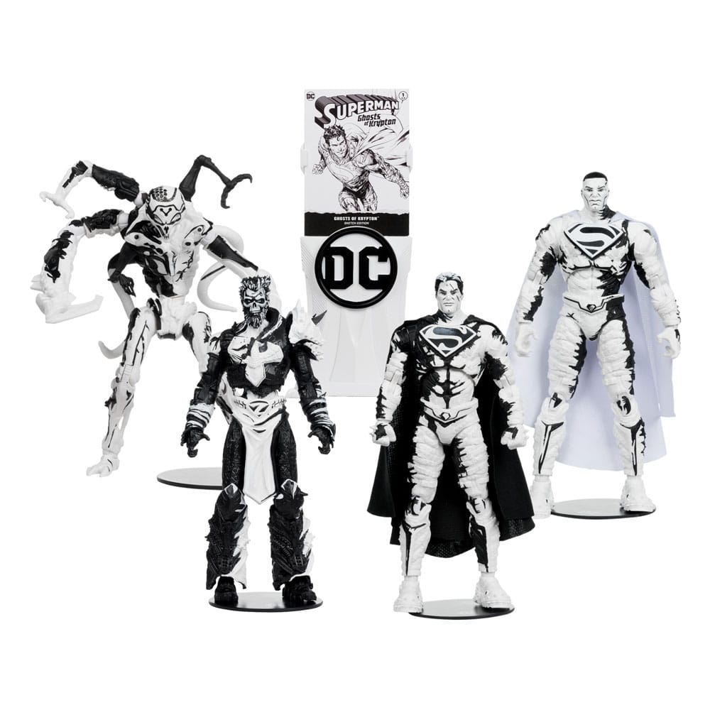 DC Direct Page Punchers Action Figures & Comic Book Pack of 4 Superman Seri