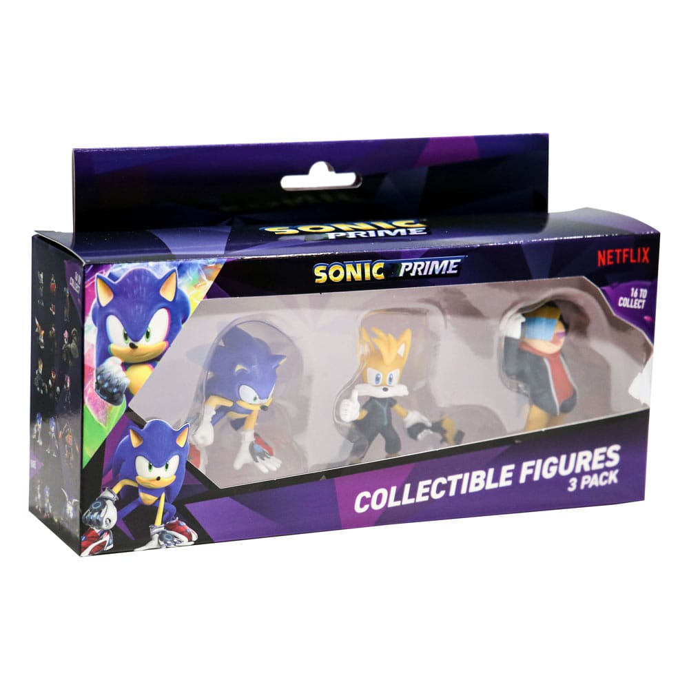 Sonic Prime Action Figures 3-Pack Figures Sonic/Dr Don't/Tails 6 cm