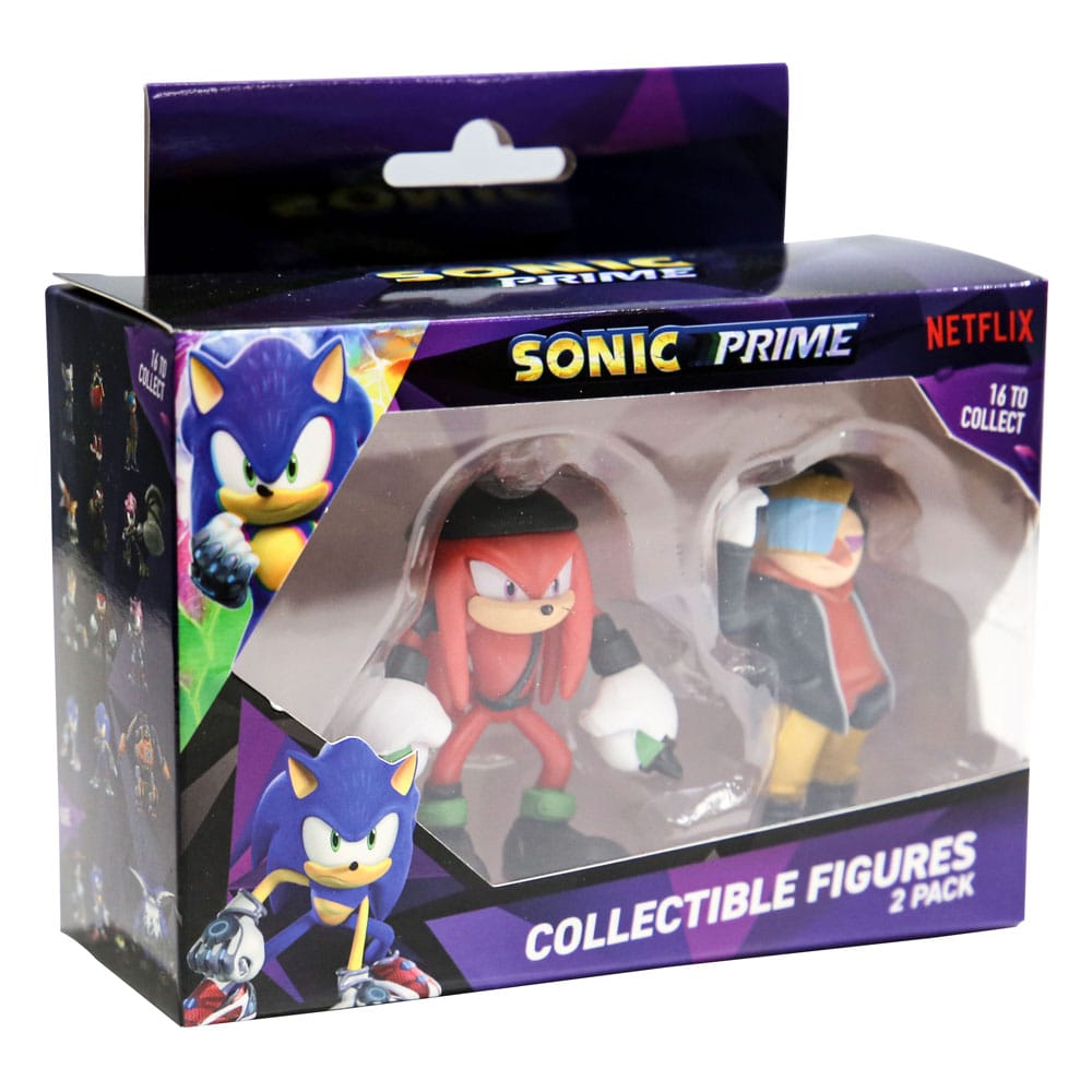 Sonic Prime Action Figures 2-Pack Knuckles NY + Dr. Don't 6 cm