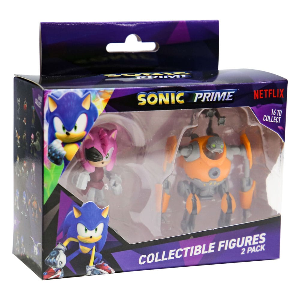 Sonic Prime Action Figures 2-Pack Amy + Eggforcer 6 cm