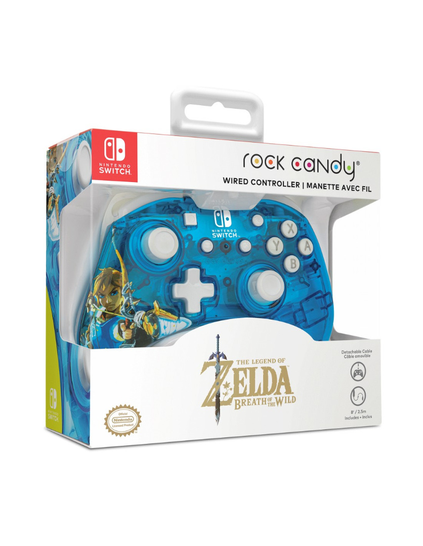 Switch - Rock Candy Wired Controller Zelda Licenciado