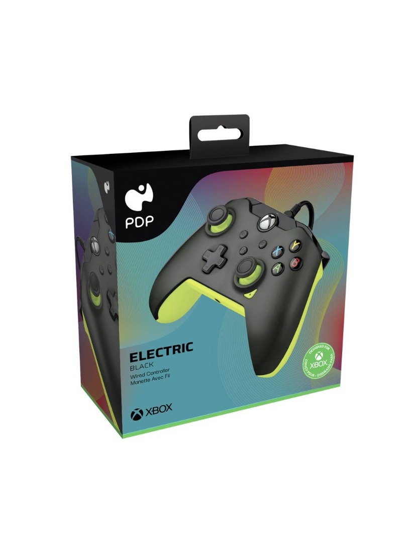 Xbox Series X - Wired Controller Electric Black Licenciado