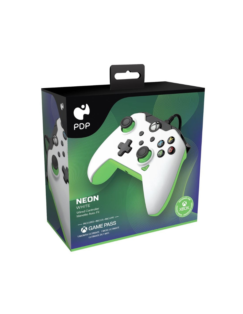 Xbox Series X - Wired Controller Neon White Licenciado