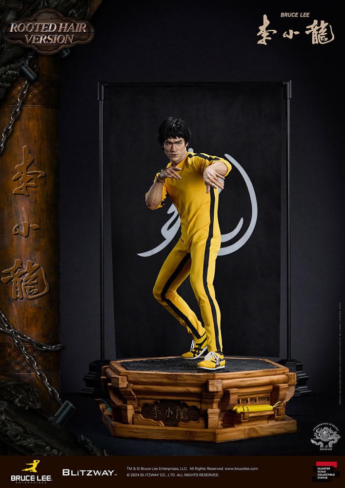 Bruce Lee Superb Scale Statue 1/4 50th Anniversary Tribute Rooted Hair Ver.