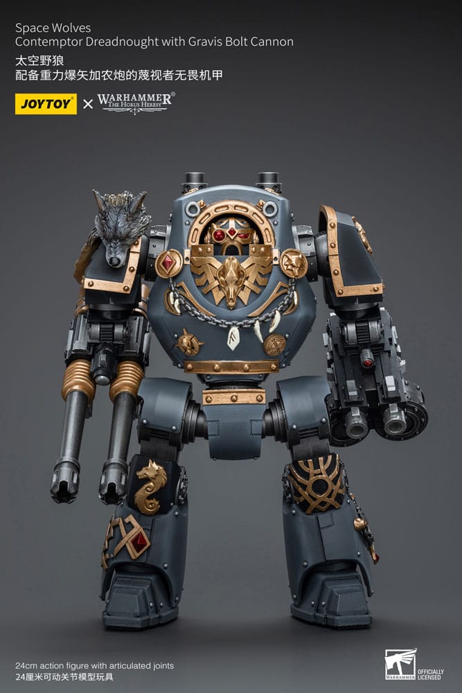 Warhammer 1/18 Space Wolves Contemptor Dreadnought with Gravis Bolt Cannon