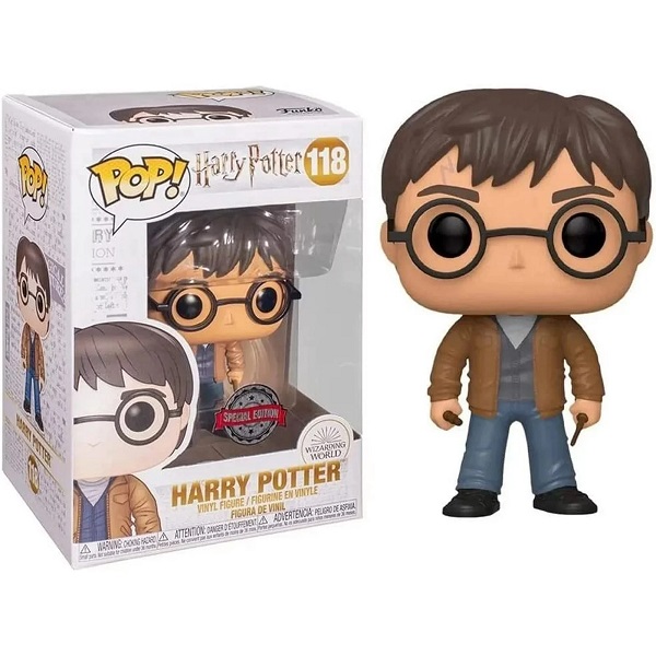 Harry Potter POP! Movies Vinyl Figure Harry w/2 Wands Exclusive 9 cm