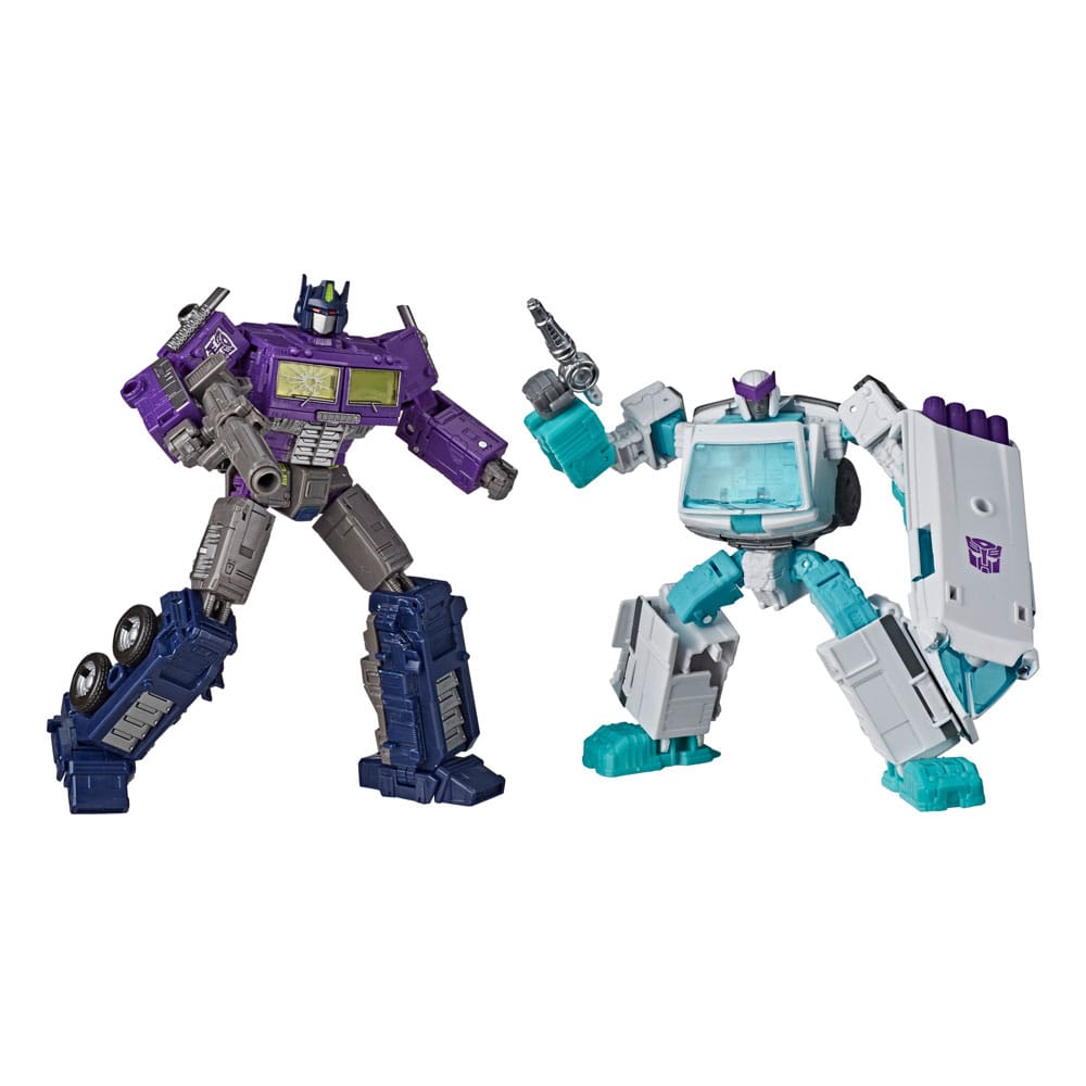 Transformers Action Figure 2-Pack Shattered Glass Optimus Prime & Ratchet