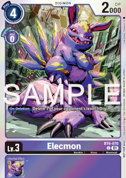 Single Digimon Elecmon (BT6-070) Foil - English