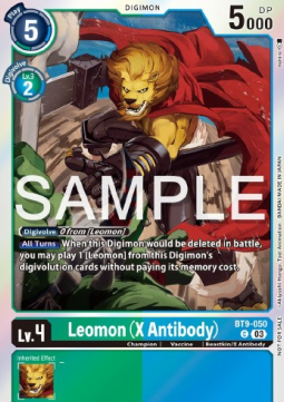 Single Digimon Leomon (X Antibody) (BT9-050) Foil - English