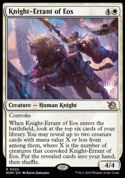 Single Magic The Gathering Knight-Errant of Eos (V.2) Promo - English