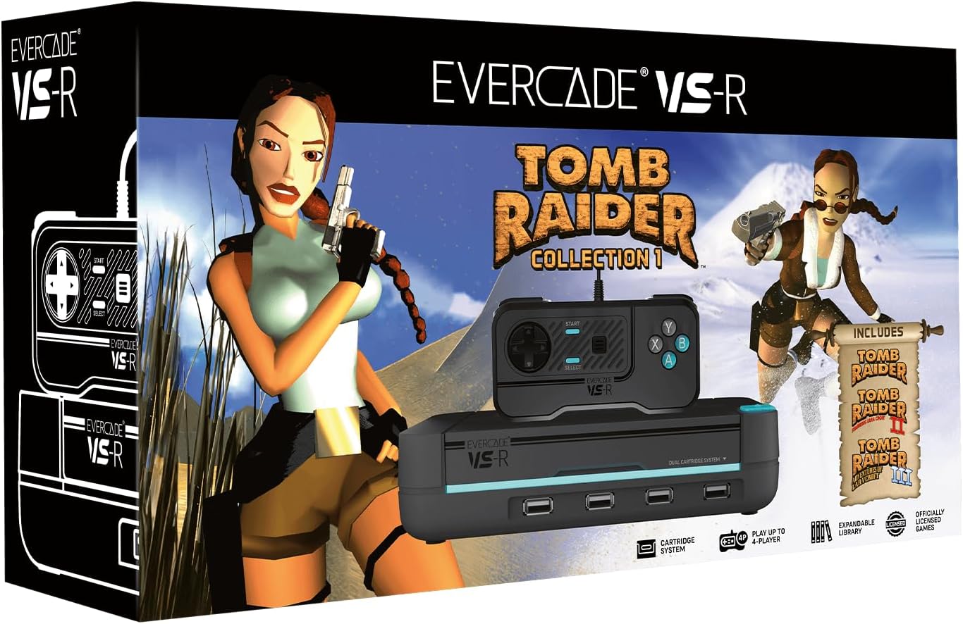 Evercade VS-R Console + Tomb RaiderCollection 1 