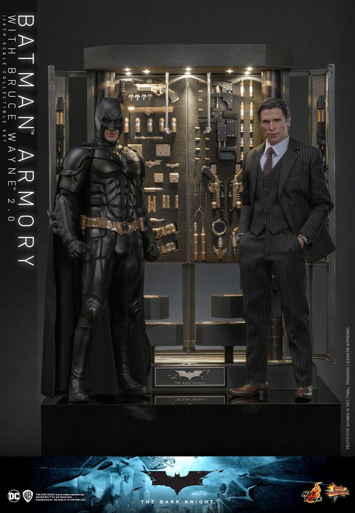 The Dark Knight Movie Action Figures & Diorama 1/6 Batman Armory with Bruce