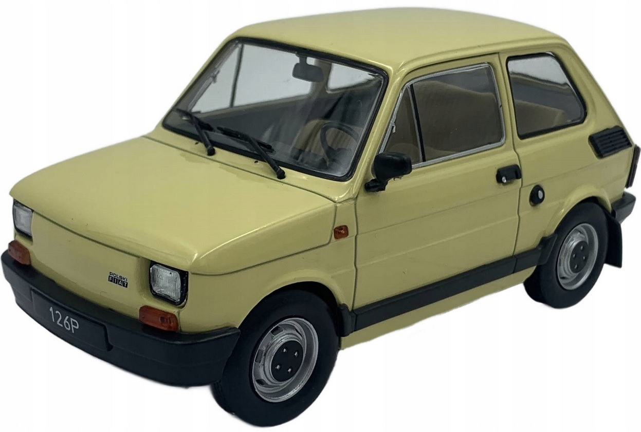 WhiteBox Fiat 126P Yellow Scale 1:24