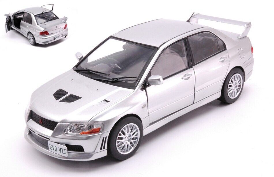 WhiteBox Mitsubishi Lancer Evolution VII Silver Scale 1:24