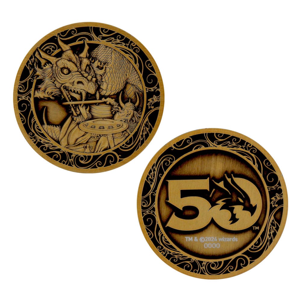 Dungeons & Dragons Collectable Coin 50th Anniversary Antique Gold Edition