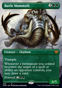 Single Magic The Gathering Battle Mammoth (KHM-298) - English