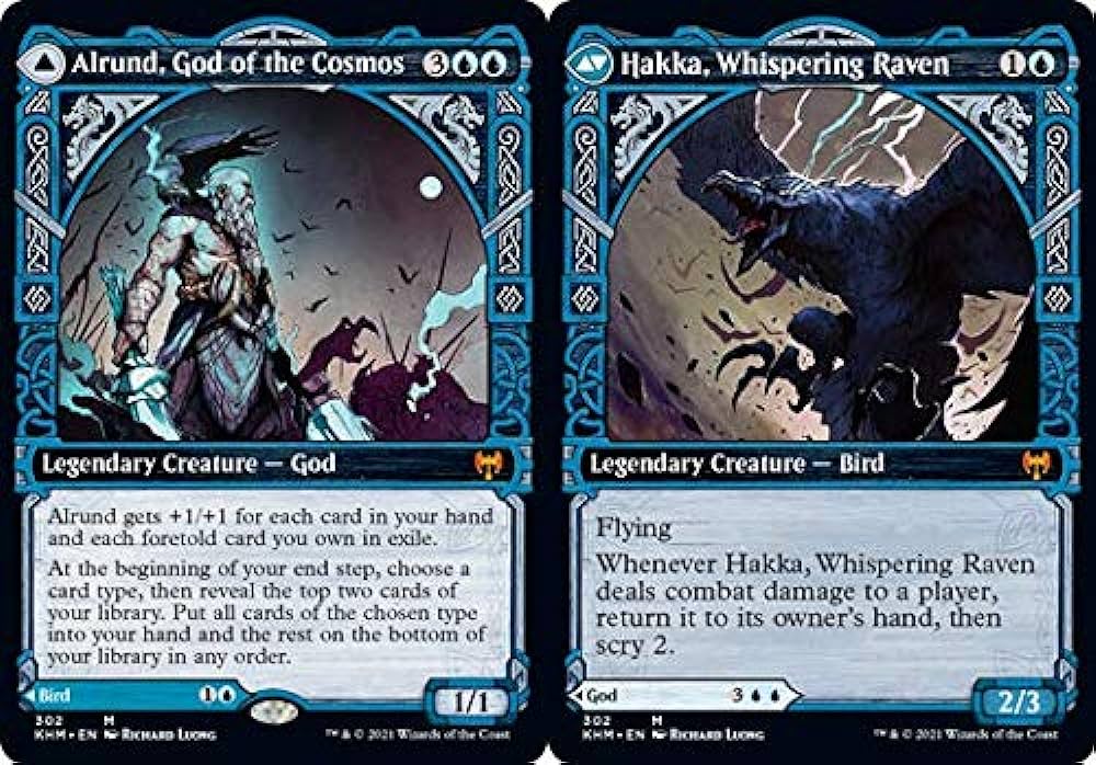 Single Magic The Gathering Alrund, God of the Cosmos // Hakka, Whispering R