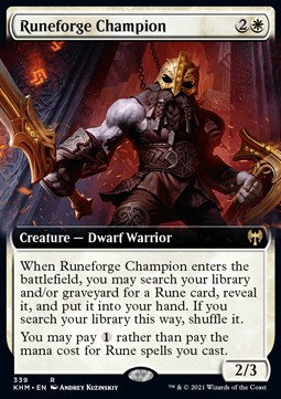 Single Magic The Gathering Runeforge Champion (KHM-339) - English