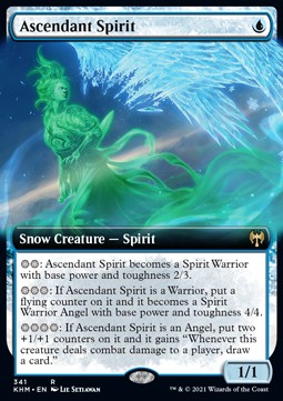 Single Magic The Gathering Ascendant Spirit (KHM-341) - English