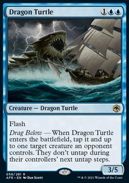 Single Magic The Gathering Dragon Turtle (AFR-056) - English