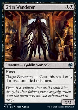 Single Magic The Gathering Grim Wanderer (AFR-107) - English