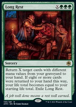 Single Magic The Gathering Long Rest (AFR-193) - English