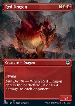 Single Magic The Gathering Red Dragon (AFR-294) - English