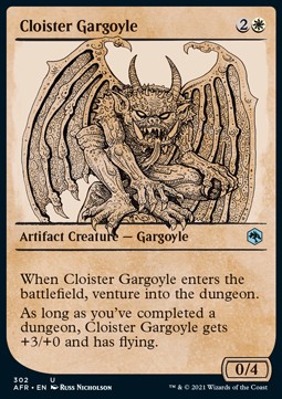 Single Magic The Gathering Cloister Gargoyle (AFR-302) - English