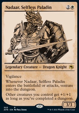 Single Magic The Gathering Nadaar, Selfless Paladin (AFR-303) - English