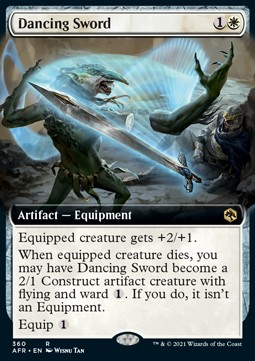 Single Magic The Gathering Dancing Sword (AFR-360) Foil - English