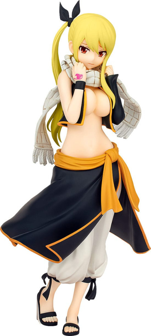 Fairy Tail Pop Up Parade Statue Lucy Heartfilia Natsu Costume Ver. L Size