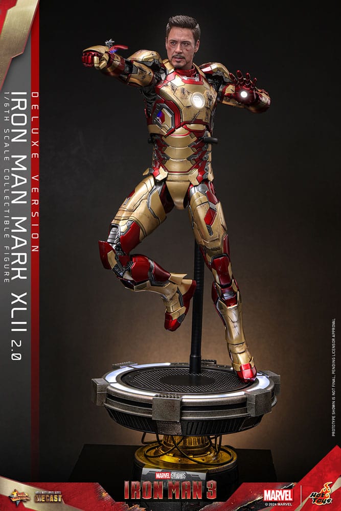 Iron Man 3 Diecast Action Figure 1/6 Iron Man Mark XLII (2.0) Deluxe 32 cm