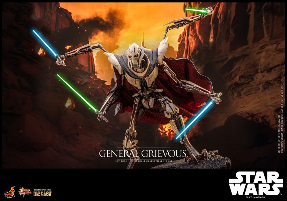 Star Wars Movie Masterpiece Diecast Action Figure 1/6 General Grievous 42cm