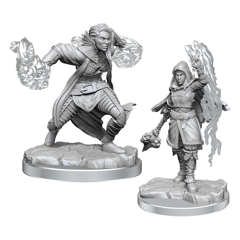 D&D Nolzur's Marvelous Miniatures Unpainted Miniatures 2-Pack Half-Elf Warl